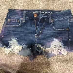 Blue jean shorts
